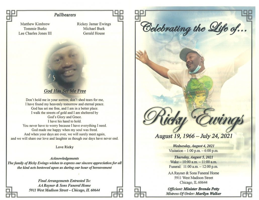 Ricky Ewings Obituary