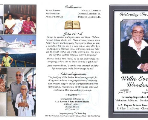 Willie W Woodson Obituary