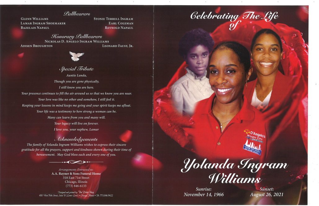 Yolanda I Williams Obituary