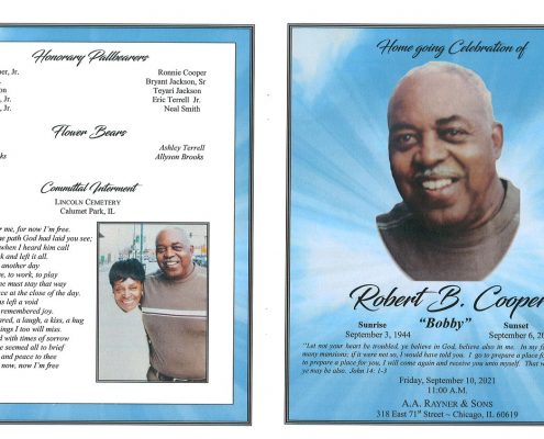 Robert B Cooper Obituary