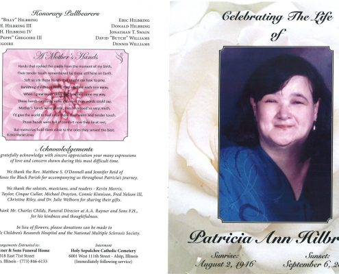 Patricia A Hilbring Obituary