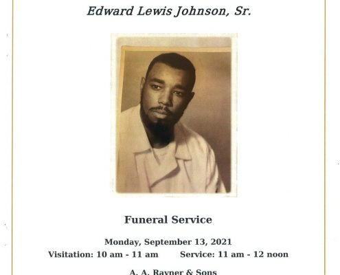 Edward L Johnson Sr Obituary