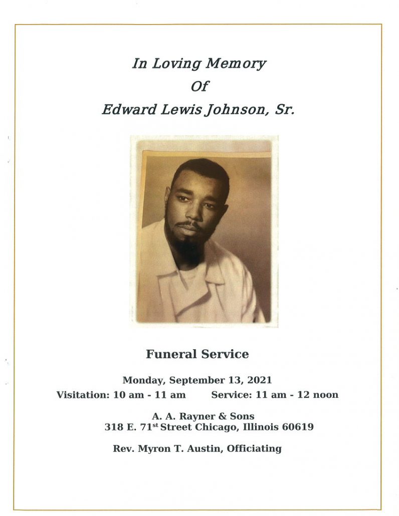 Edward L Johnson Sr Obituary