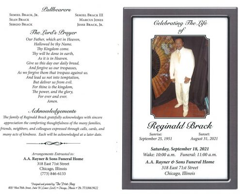 Reginald Brack Obituary