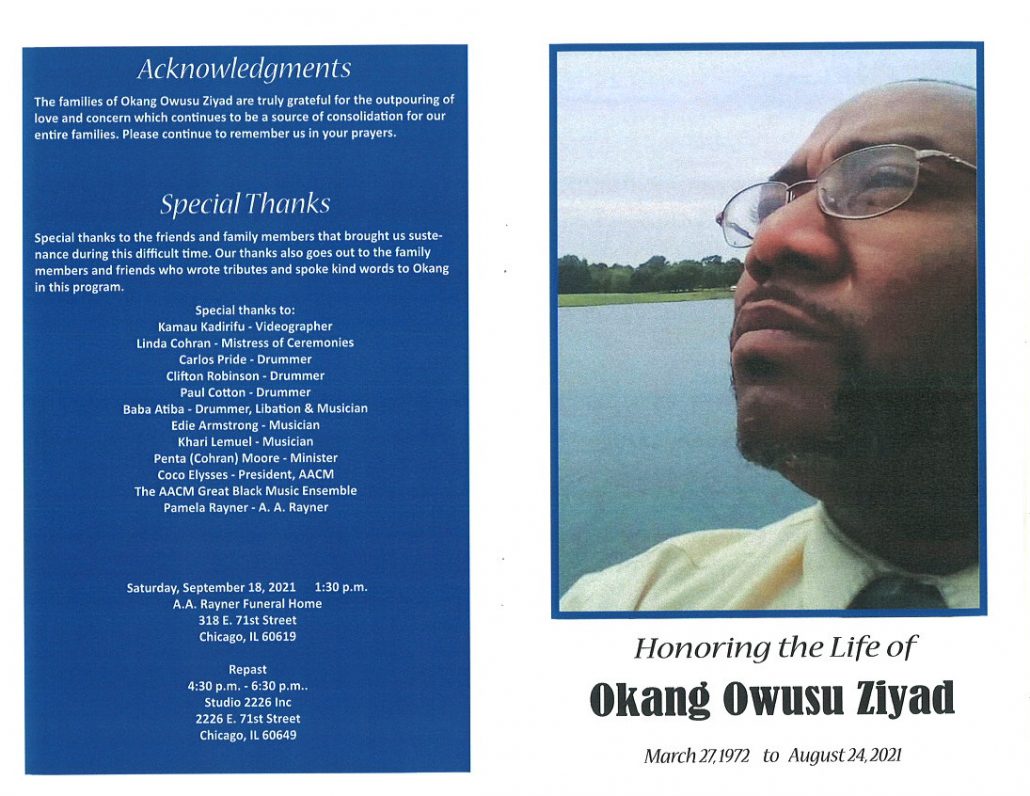 Okang O Ziyad Obituary