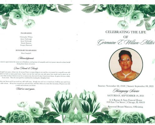 Germaine E Wilson Miller Obituary