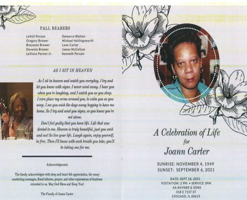 Joann Carter Obituary