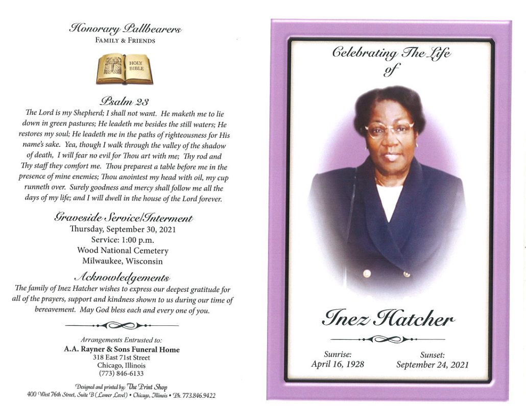 Inez Hatcher Obituary
