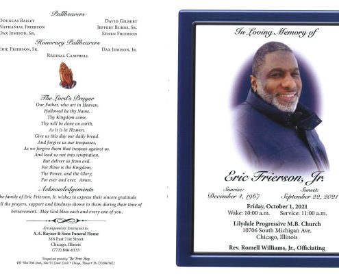 Eric Frierson Jr Obituary