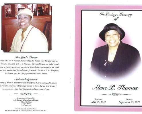 Alene P Thomas Obituary