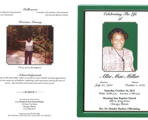 Allie M Miller Obituary