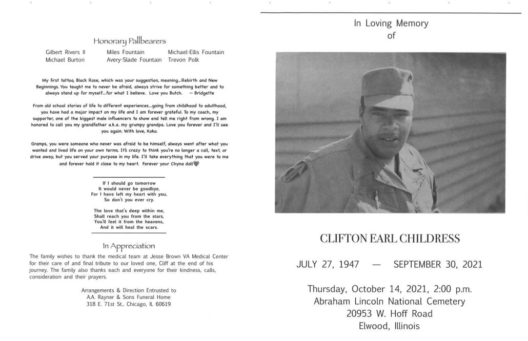Clifton E Childress Obituary
