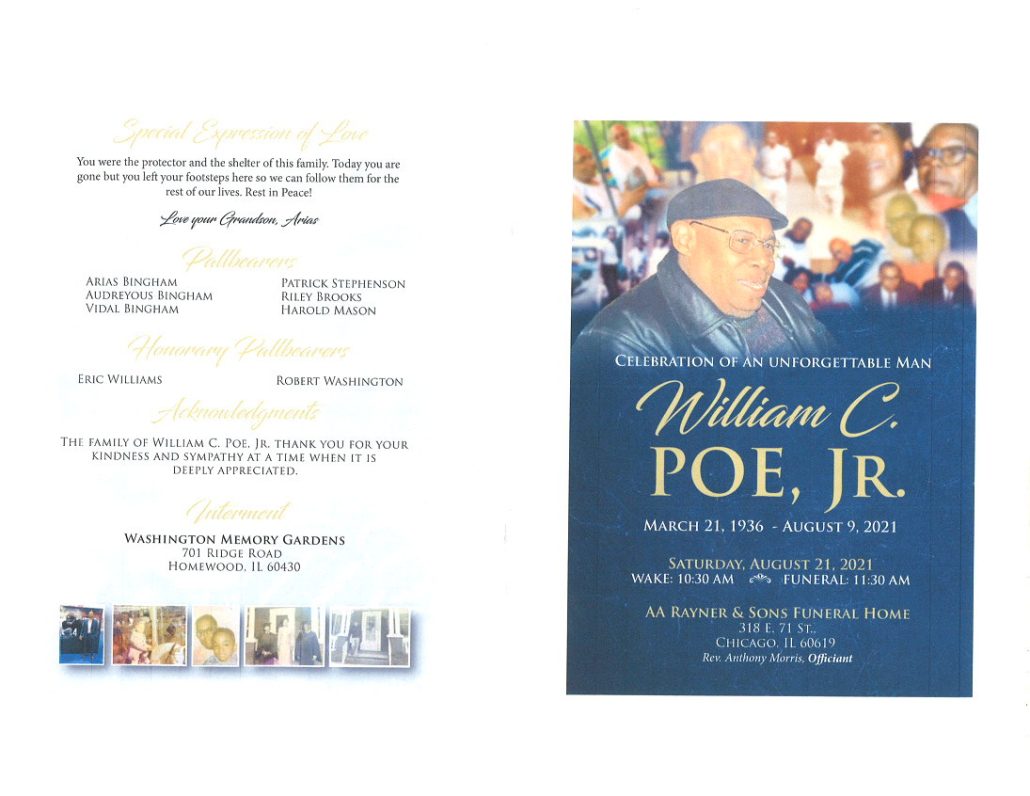 William C Poe Jr Obituary