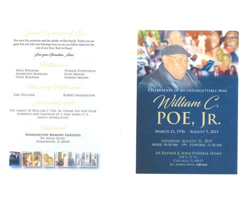 William C Poe Jr Obituary