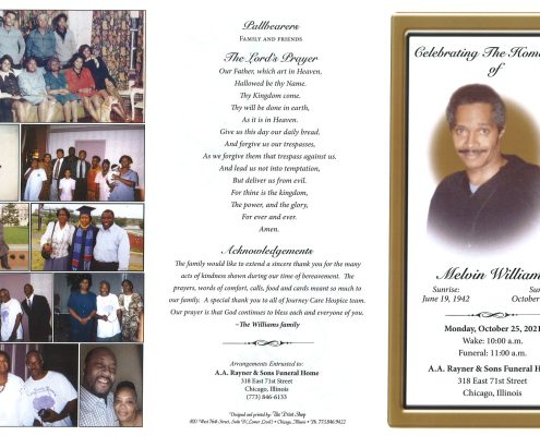 Melvin Williams Obituary