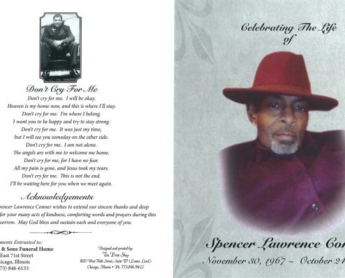 Spencer L Conner Obituary