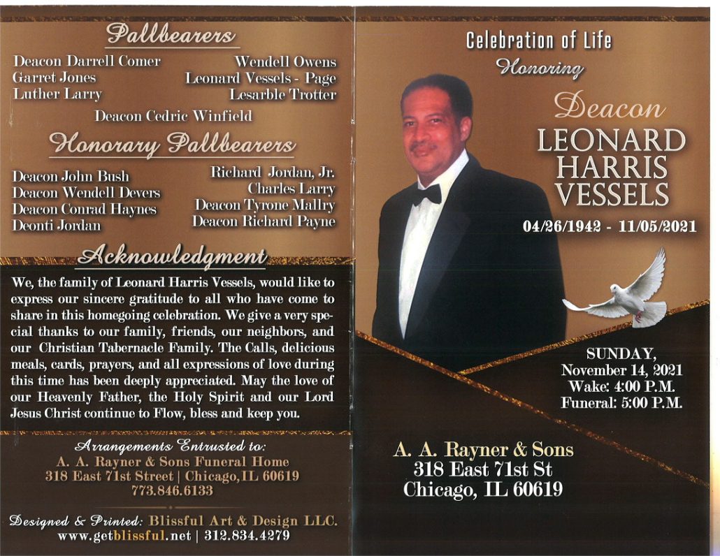 Leonard H Vessels Obituary
