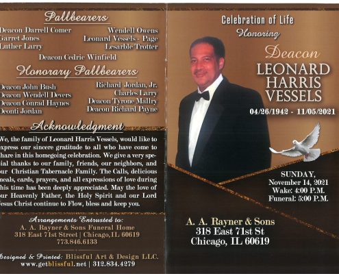 Leonard H Vessels Obituary