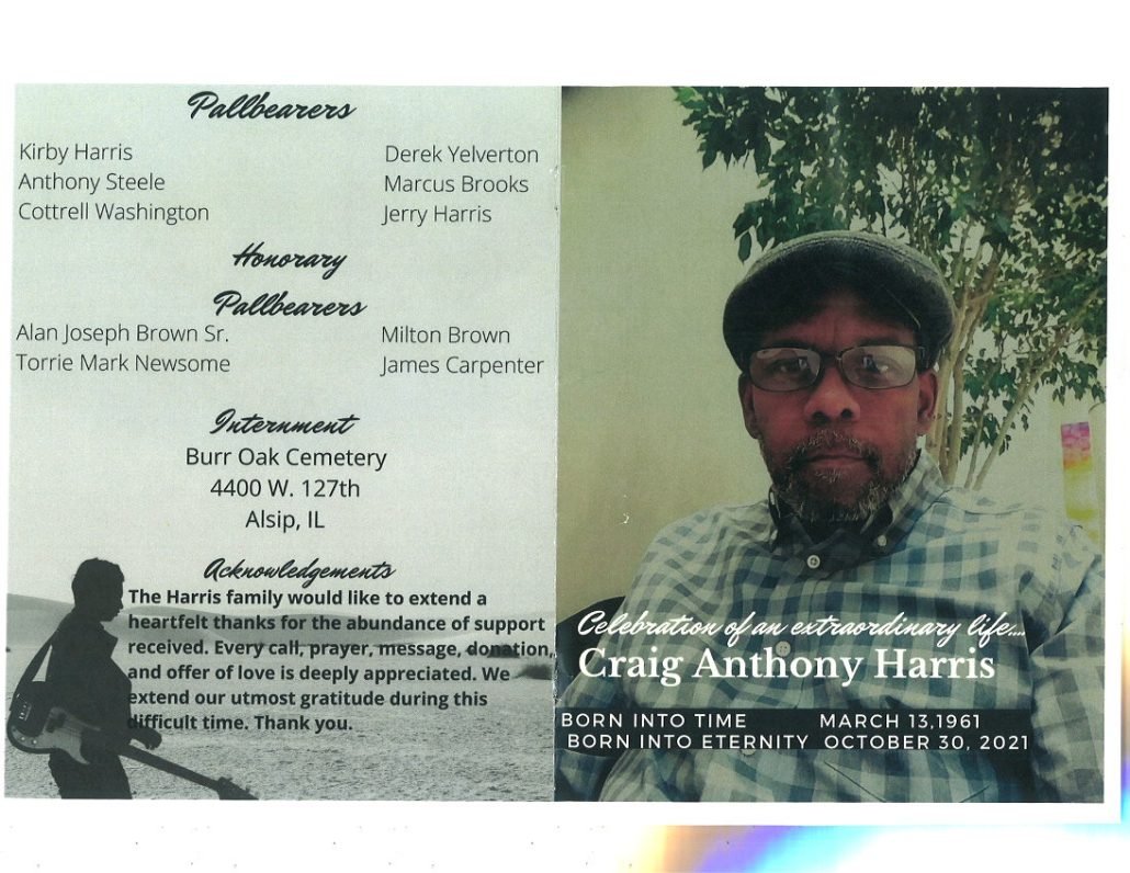 Craig A Harris Obituary