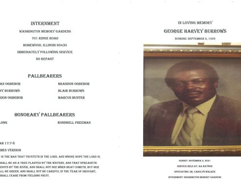 George H Burrows Obituary