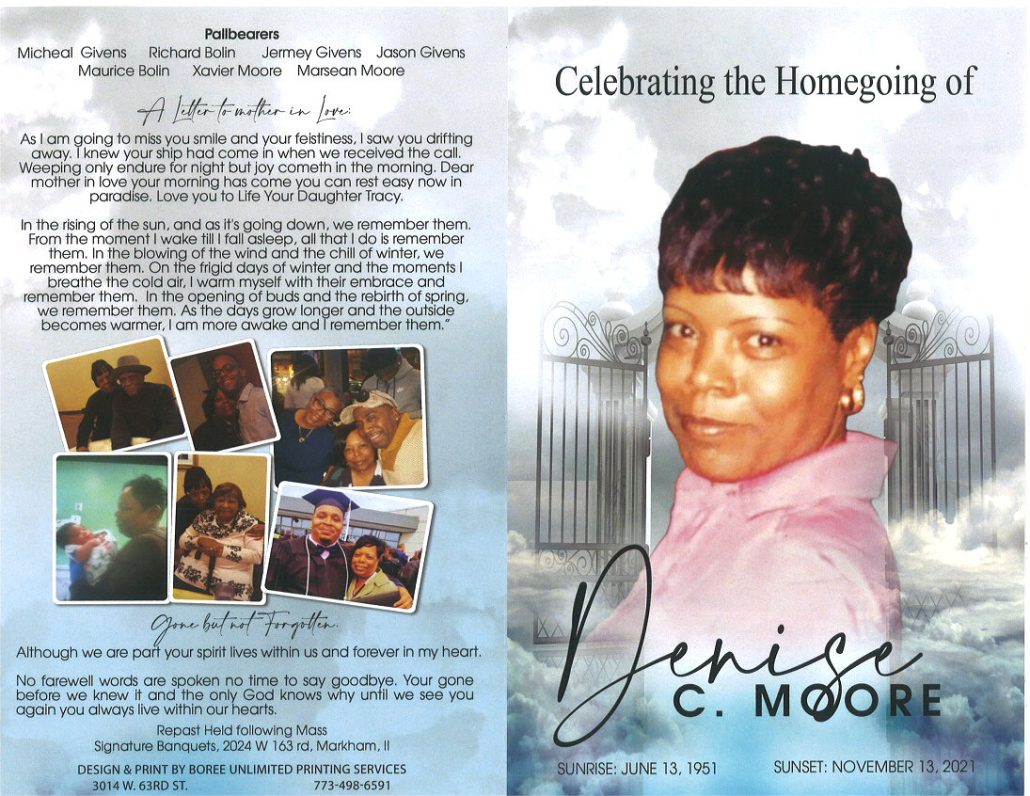 Denise C Moore Obituary