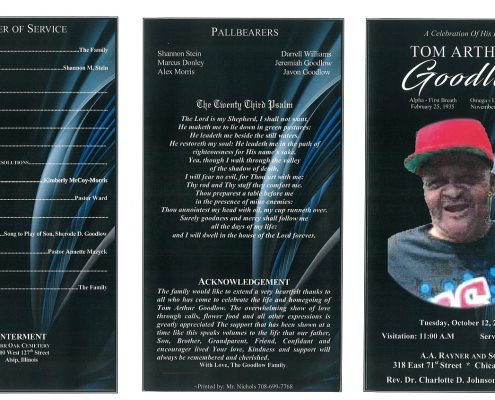 Tom A Goodlow Obituary