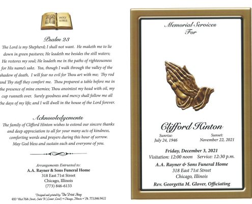 Clifford Hinton Obituary