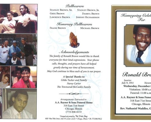 Ronald Brown Obituary