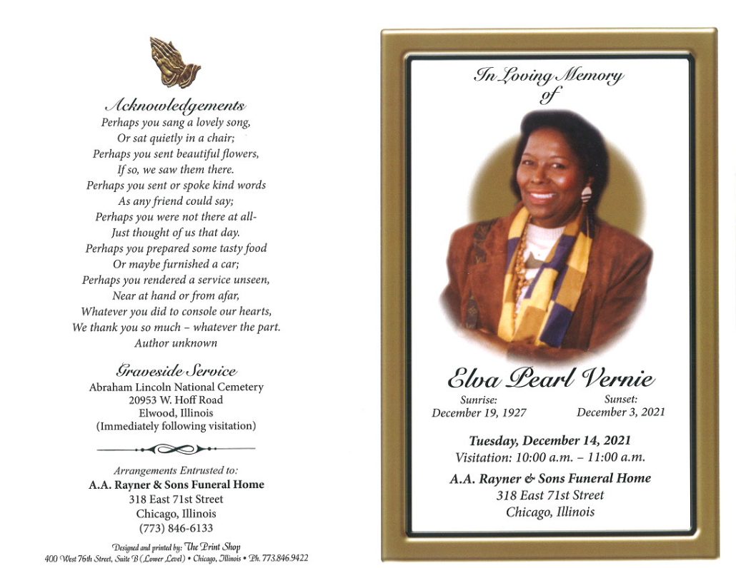 Elva P Vernie Obituary