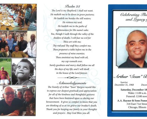 Arthur Sean Burgess Obituary