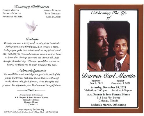 Darren C Martin Obituary
