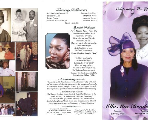 Ella M Bradshaw Obituary