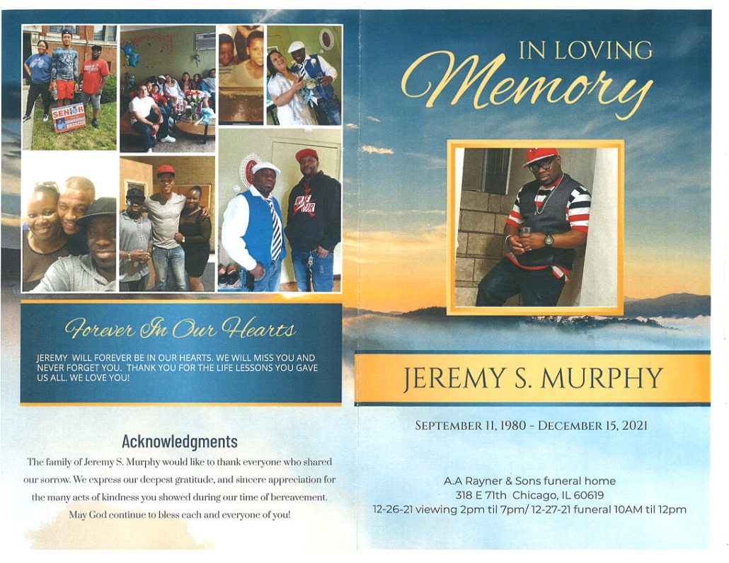 Jeremy S Murphy Obituary