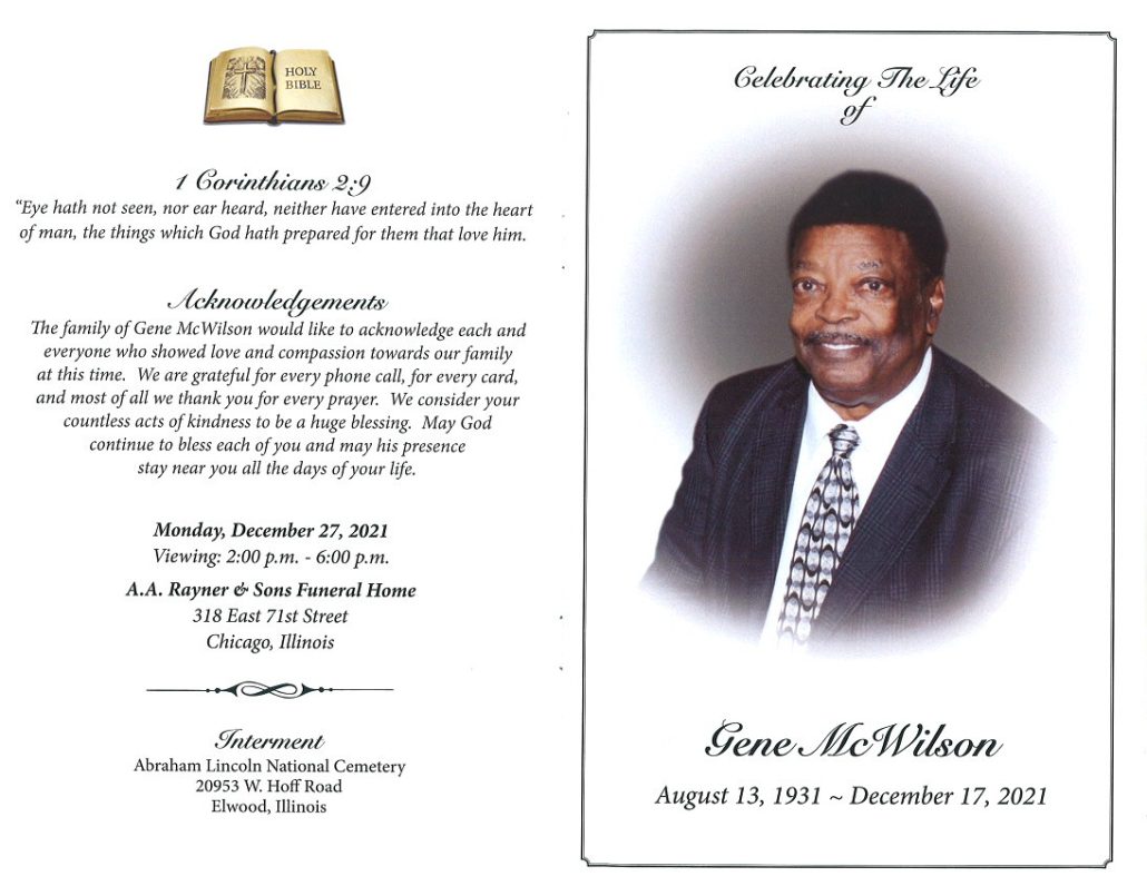 Gene McWilson Obituary