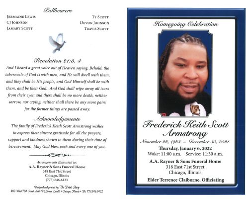 Frederick K Scott Armstrong Obituary