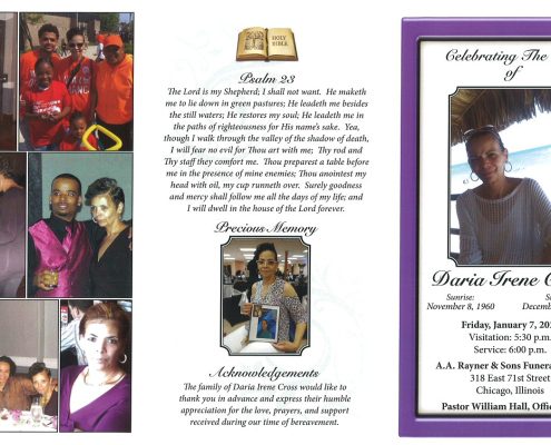 Daria I Cross Obituary