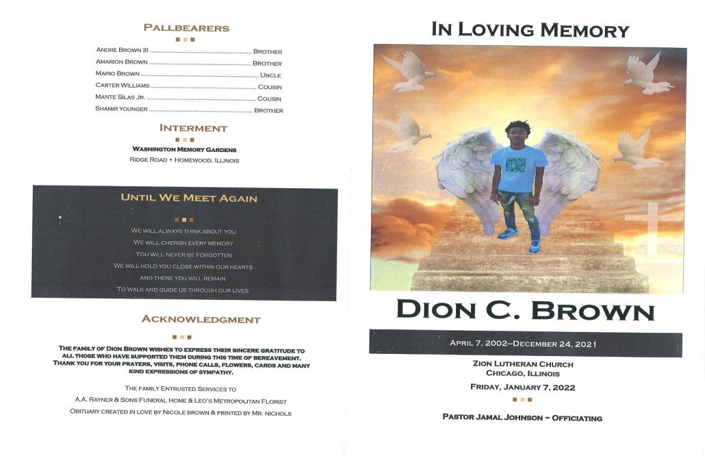 Dion C Brown Obituary