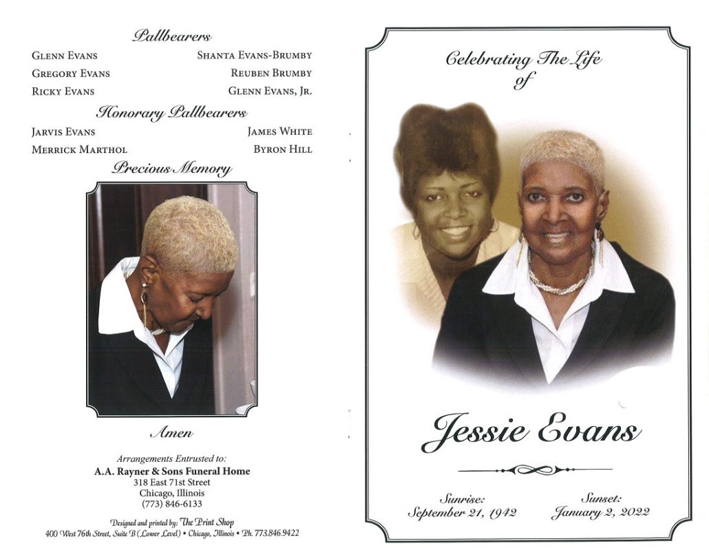 Jessie Evans Obituary
