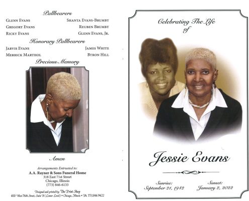 Jessie Evans Obituary