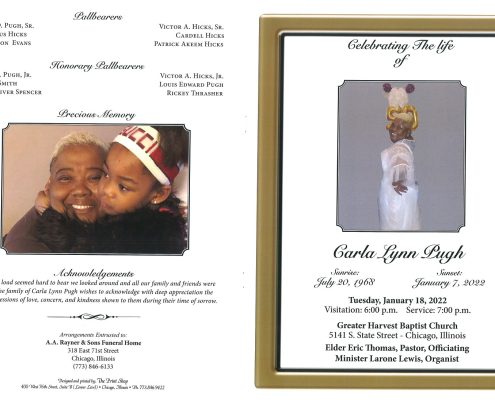 Carla L Pugh Obituary