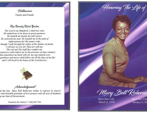 Mary B Roberson Obituary