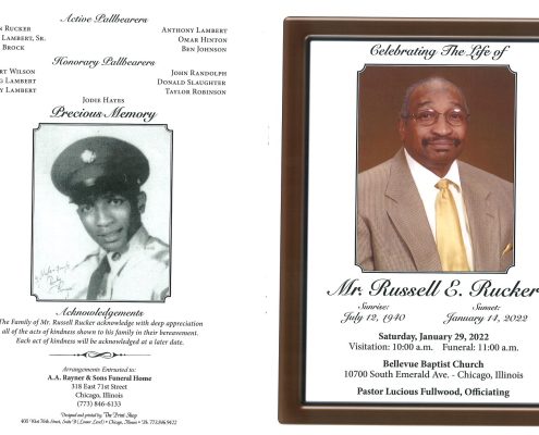 Russell E Rucker Obituary