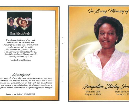 Jacqueline S Jones Obituary