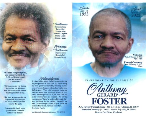 Anthony G Foster Obituary