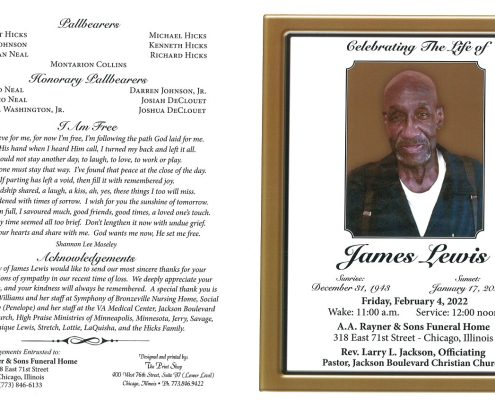 James Lewis Obituary