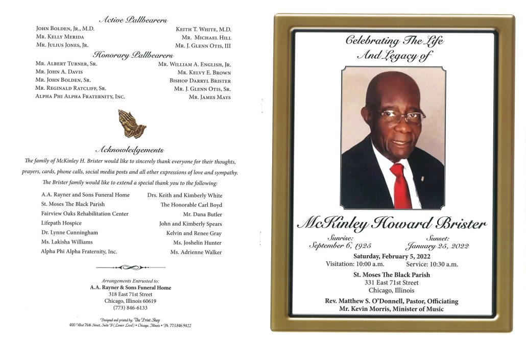 McKinley H Brister Obituary