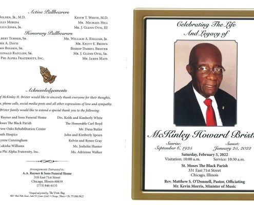 McKinley H Brister Obituary