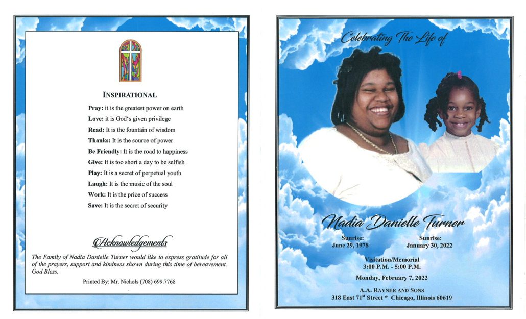 Nadia D Turner Obituary