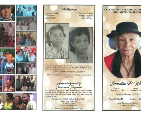 Ernestine P Ware Obituary