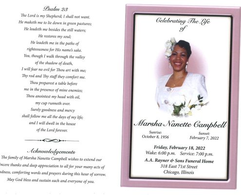 Marsha N Campbell Obituary